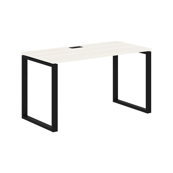 Стол прямой EQST 1367 Ясень Траун/Черный 1360х670х750 EDIS - Вид 1