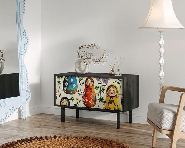 Комод с четырьмя ящиками Emerson Матрешки арт EM05/Art04 - Вид 3