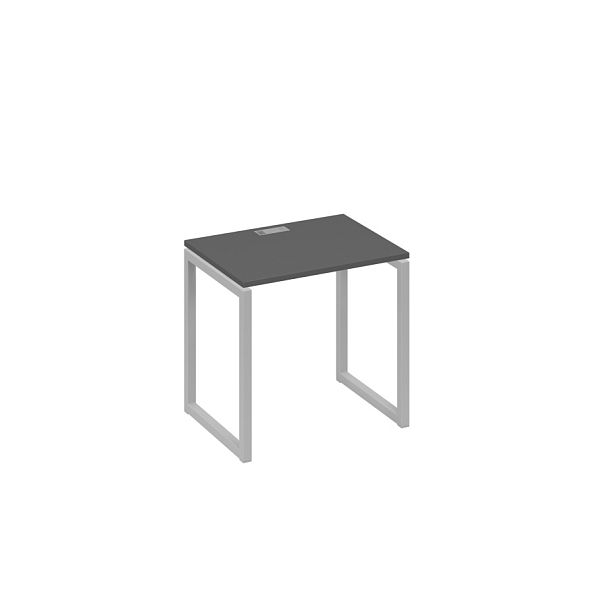 Стол письменный на металлокаркасе QUATTRO A4 А4 Б4 001 БП антрацит премиум / металлокаркас серый - Вид 1