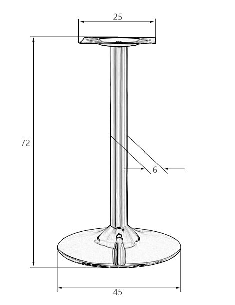 Подстолье обеденное DOBRIN ALAN GREY-BEIGE - Вид 5