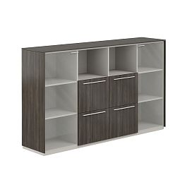 Шкаф средний со стеклом прозр., 4 ящ., обвязка BT, фасады BT - Фото предпросмотра