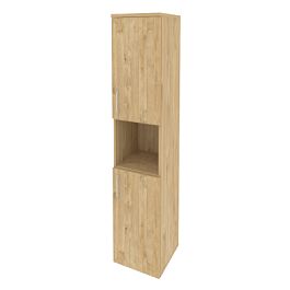 Onix Шкаф высокий узкий правый O.SU-1.5 (R) Тиквуд светлый 400*420*1977 - Фото предпросмотра