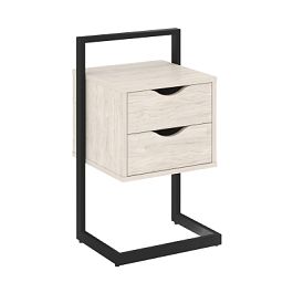 Тумба приставная "Loft"  VR.L-PY2 Денвер Светлый/Черный - Фото предпросмотра