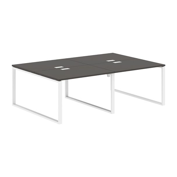 Стол 4-х местный EQWST 2316 Мокко/Белый 2326х1606х750 EDIS - Вид 1