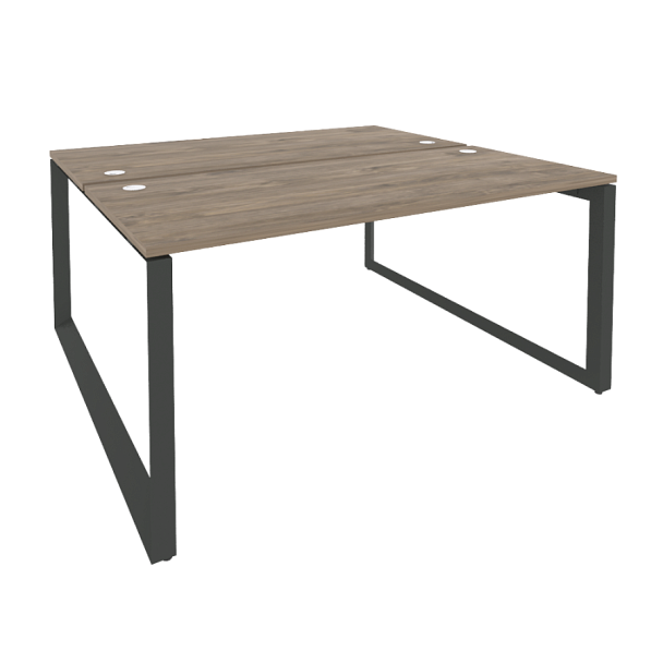 Onix Рабочая станция на О-образном м/к O.MO-D.RS-2.4.7 Тиквуд темный/Антрацит металл 1580*1475*750 - Вид 1