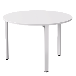 Стол переговорный Everprof EVO D1100 1100x755 Белый/Белый - Фото предпросмотра