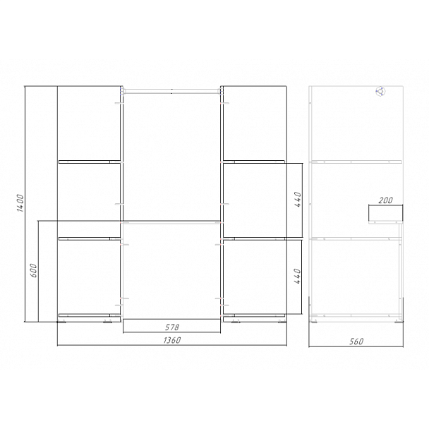 Уголок Кукольный театр, бук - Вид 2