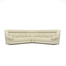 Диван угловой 3У3 Эдельвейс Ed/3y3 экокожа светло-бежевая CN1112 - Фото предпросмотра
