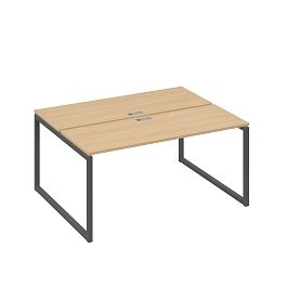 Рабочая станция каркасе QUATTRO (2х160) A4 А4 Б4 172 БП натуральный дуб / металлокаркас антрацит - Фото предпросмотра