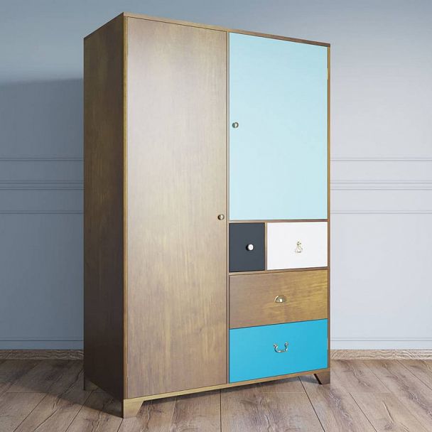 Шкаф 2-х створчатый с ящиками "Aquarelle" RE-45 - Вид 3