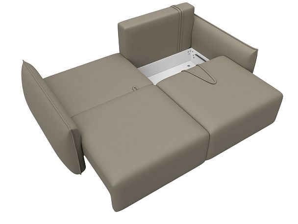 Диван прямой Лига-051 НПБ Экокожа бежевый - Вид 8