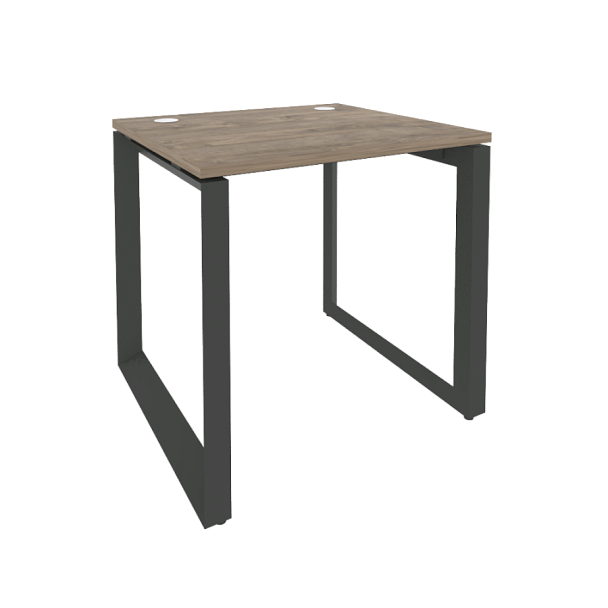 Onix Стол рабочий на О-образном м/к O.MO-SP-0.7 Тиквуд темный/Антрацит металл 780*720*750 - Вид 1