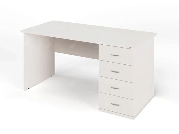 ЛАЙТ / LIGHT RLG008-15x7R Однотумбовый стол 150x70x75 Дуб Молочный - Вид 1