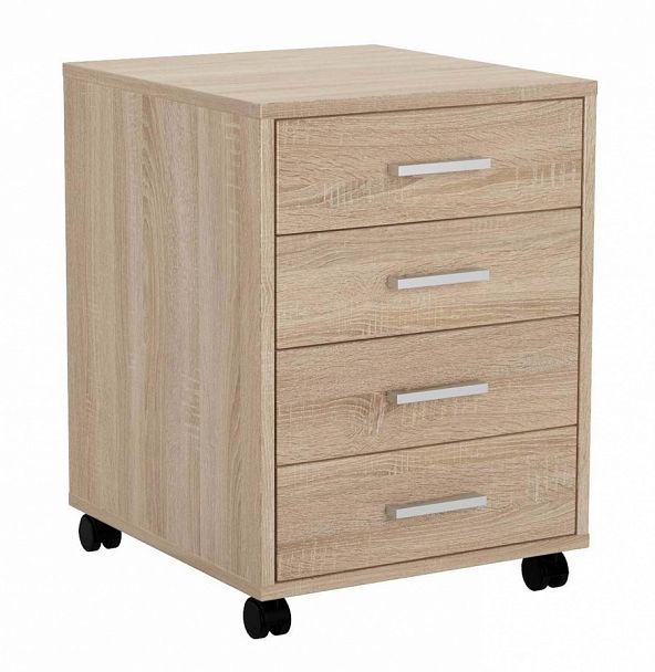 Тумба подкаткная (4 ящика) "Директор" "327.4" - Вид 1