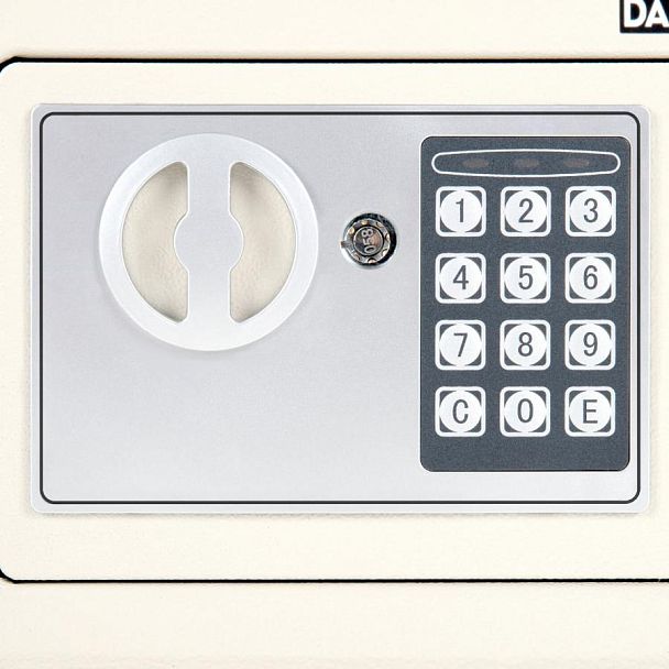 Сейф мебельный DASWERK SC-170EL (170х230х170 мм), электронный замок, бежевый, 291340 - Вид 6