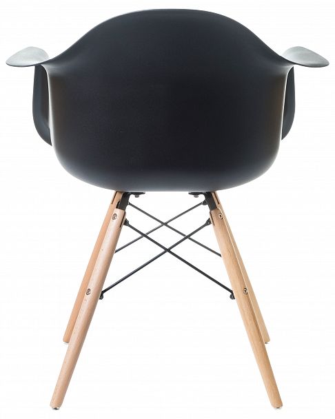 Стул обеденный DOBRIN DAW (ножки светлый бук, цвет сиденья чёрный) - Вид 5