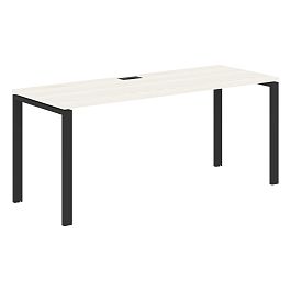Стол прямой EUST 1767 Ясень Траун/Черный 1760х670х750 EDIS - Фото предпросмотра