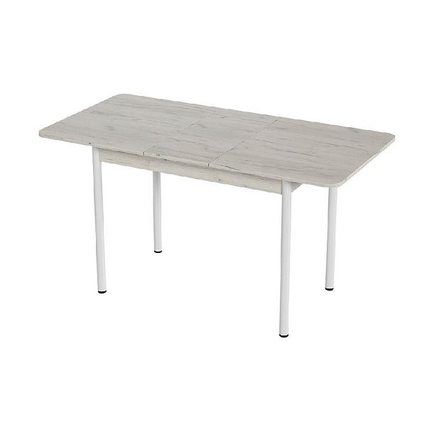 Стол Лион 2 ЛДСП (Подстолье прямое белое) НЕ ВЫБИРАТЬ Дуб крафт белый - Вид 2