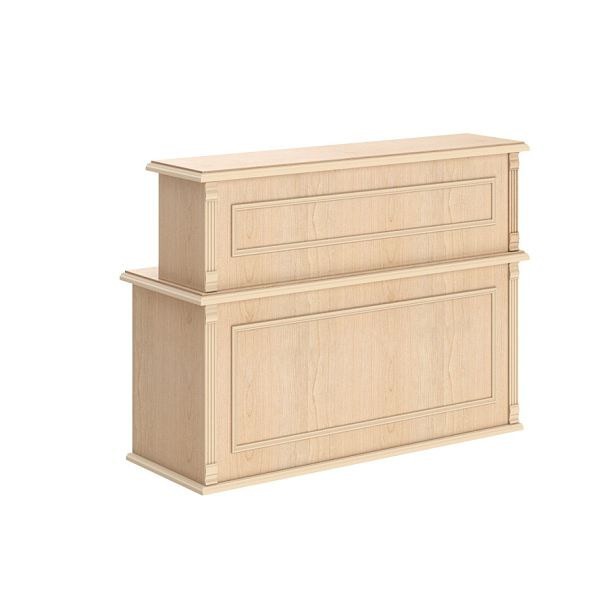 Стойка рецепция RMS 120 Бук Тиара 1200х600х1200 RAUT - Вид 1