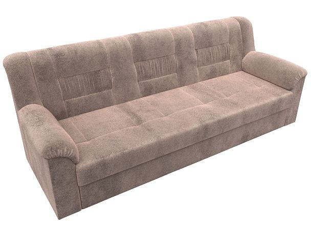 Диван прямой Карелия Велюр бежевый - Вид 5