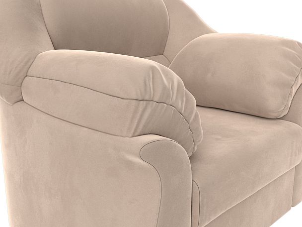 Кресло Карнелла (полностью велюр бежевый) - Вид 4