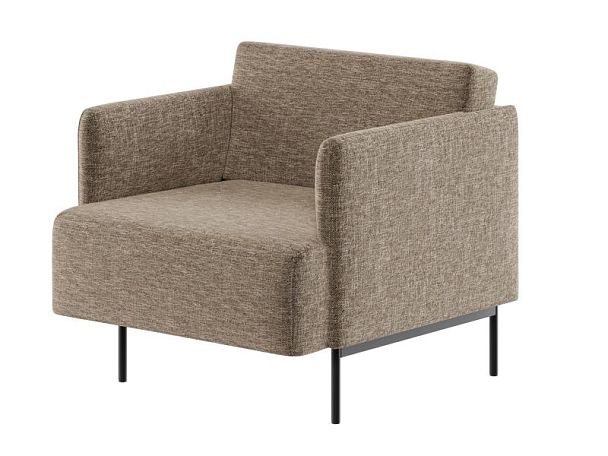 Stenly Диван одноместный STN-1 Сан 03/Металл Черный 800*840*760 - Вид 1