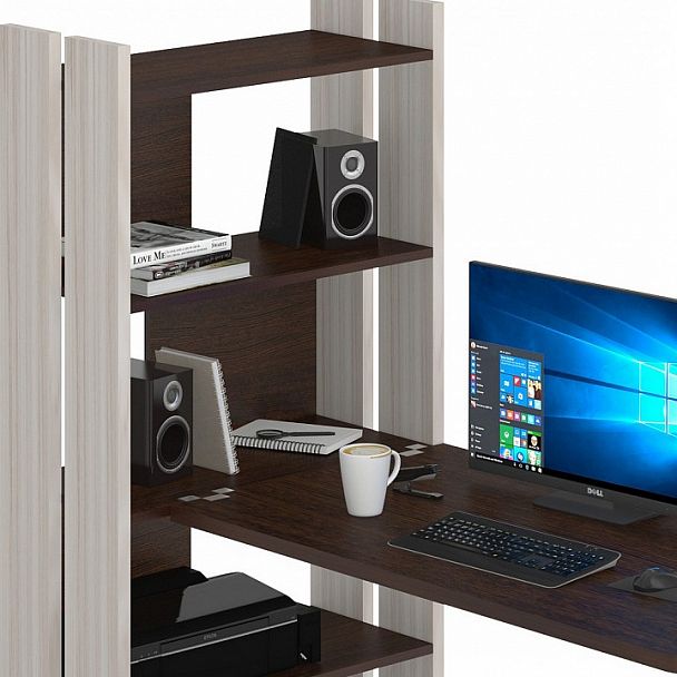 Стол компьютерный Домино Lite СТЛ-ОВ+С120Р Венге/Карамель - Вид 4