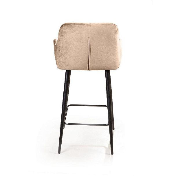 Стул полубарный Robert, бархат бежевый 5 - Вид 6