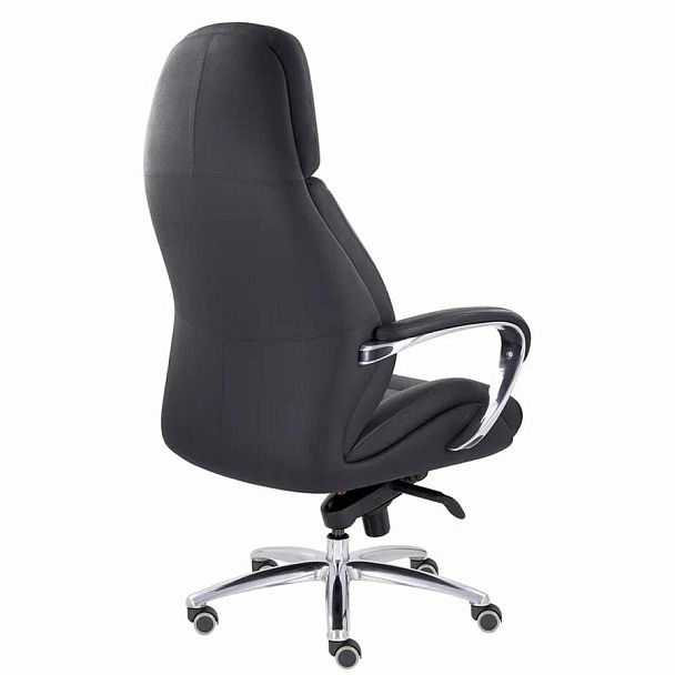 Кресло офисное "EPIK" A-181-G, мультиблок, натуральная кожа, черное - Вид 6