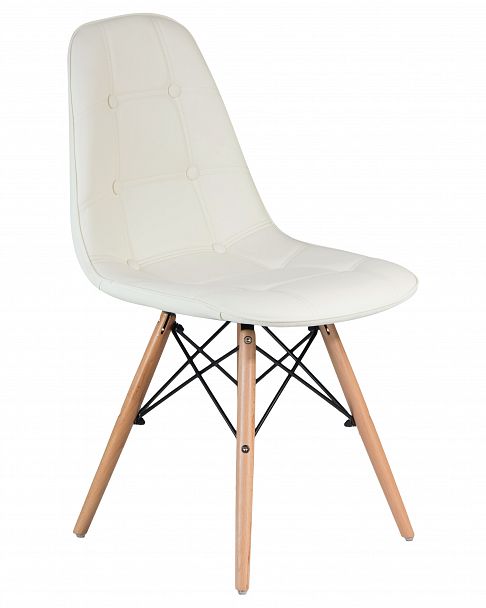 Стул обеденный DOBRIN BENNET (ножки светлый бук, кремовый) - Вид 2