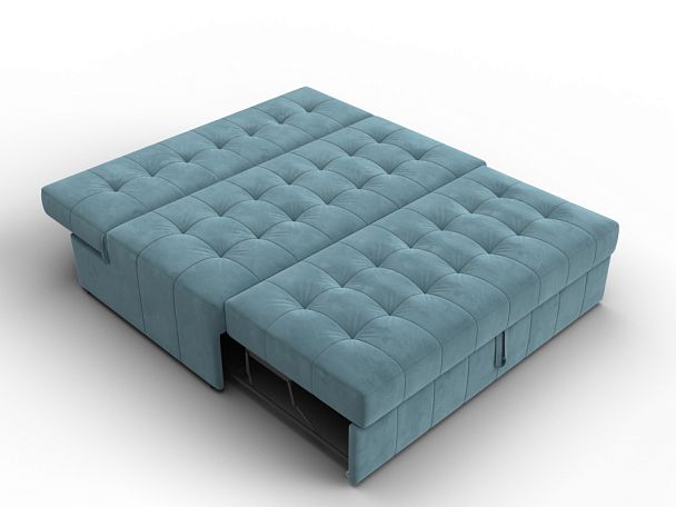 Диван прямой Лига-107 (140) Велюр бирюзовый - Вид 8
