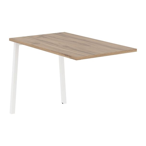 Брифинг-приставка ELB 1167 Дуб Денвер светлый/Белый 1160х670х750 EDIS - Вид 1