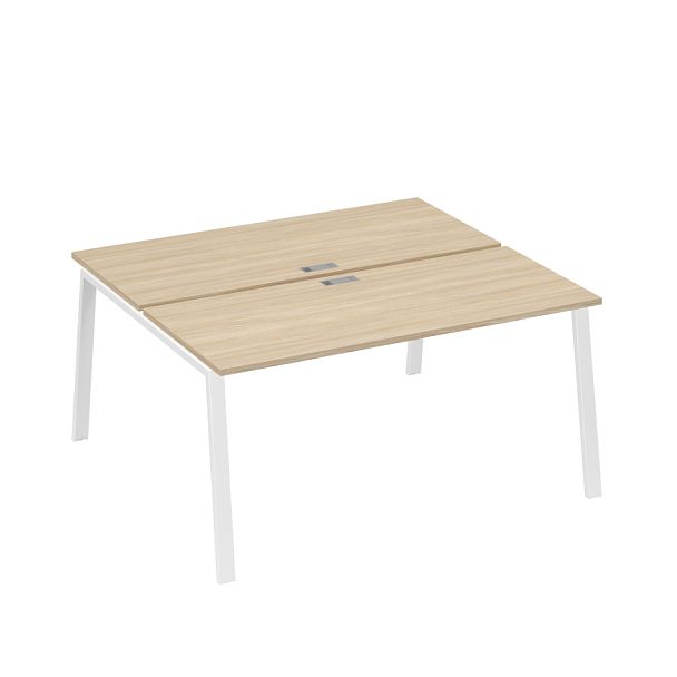 Станция 2х160 на опорах TRE A4 А4 Б3 175 БП дуб скандинавский / металлокаркас белый - Вид 1