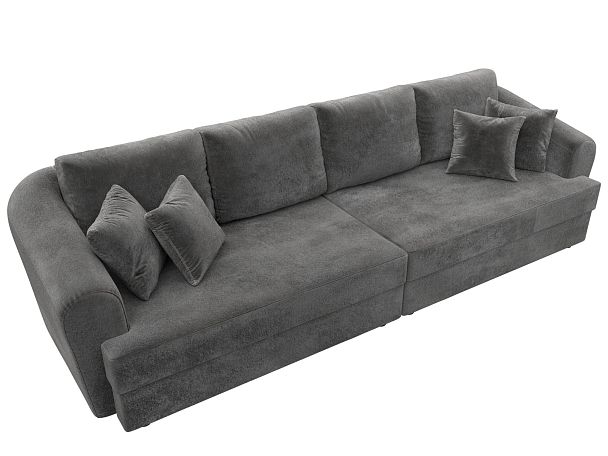 Диван прямой Милтон Велюр серый - Вид 5