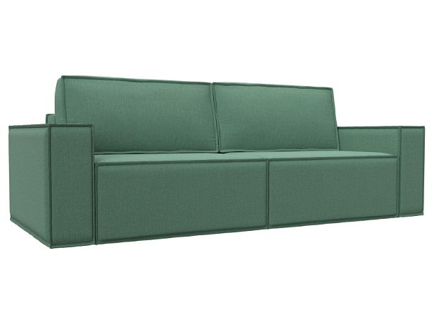Диван прямой Куба Рогожка зеленый - Вид 1
