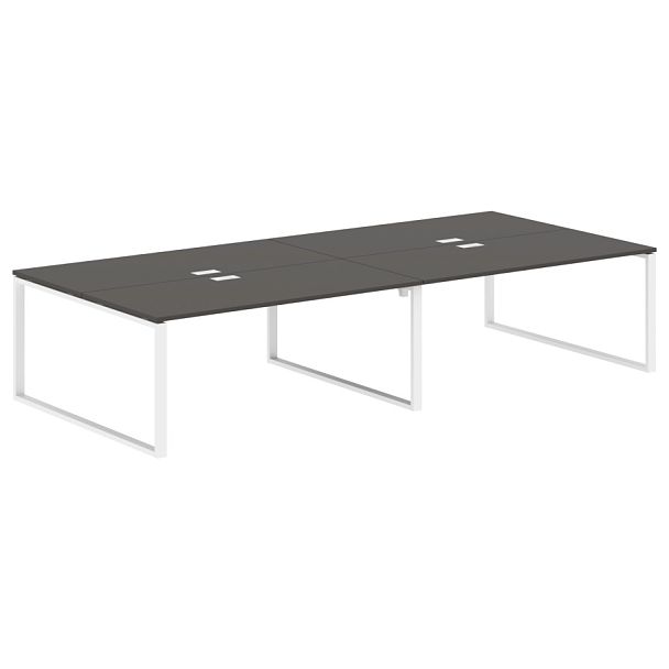 Стол 4-х местный EQWST 3516 Мокко/Белый 3526х1606х750 EDIS - Вид 1