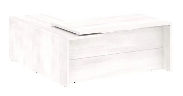 YALTA LT.C-18 (R) Стол руководителя угловой, правый Yalta кабинет руководителя  Снежная Патина - Вид 1