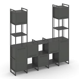 Rift Шкаф комбинированый RF.NS-001 Антрацит/Металл Антрацит 2020*396*2010 - Фото предпросмотра