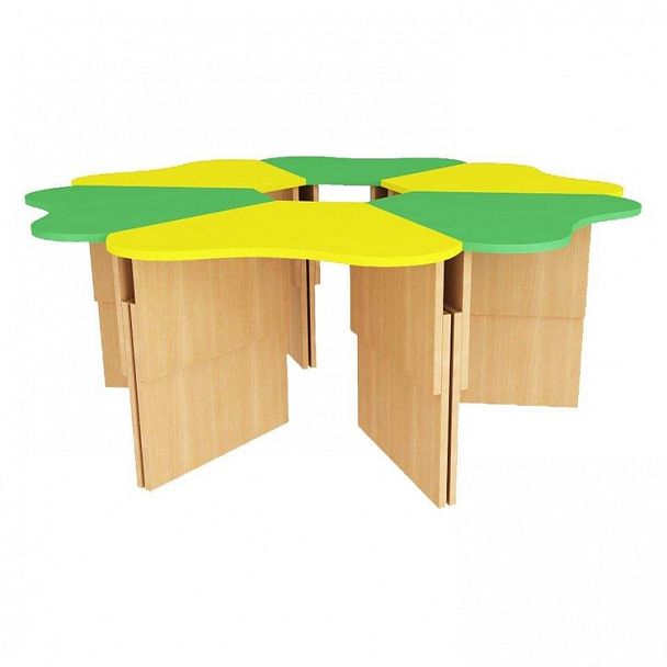 Стол "Ромашка" гр.1-3 стандарт цветной - Вид 1