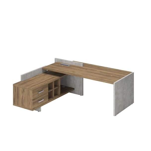 Стол левый 2200x1996x840 Wood&Stone - Вид 1