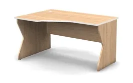 SMART/СМАРТ RS011-138Х95 Стол эргономичный левый 1380х950х737 Швейцарский вяз - Фото предпросмотра
