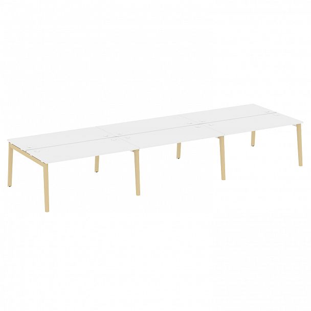 Рабочая станция "Onix wood" OW.D.RS-6.4.7 белый/дуб светлый - Вид 1