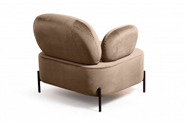 Кресло Dandy, бархат бежевый 5 - Вид 3