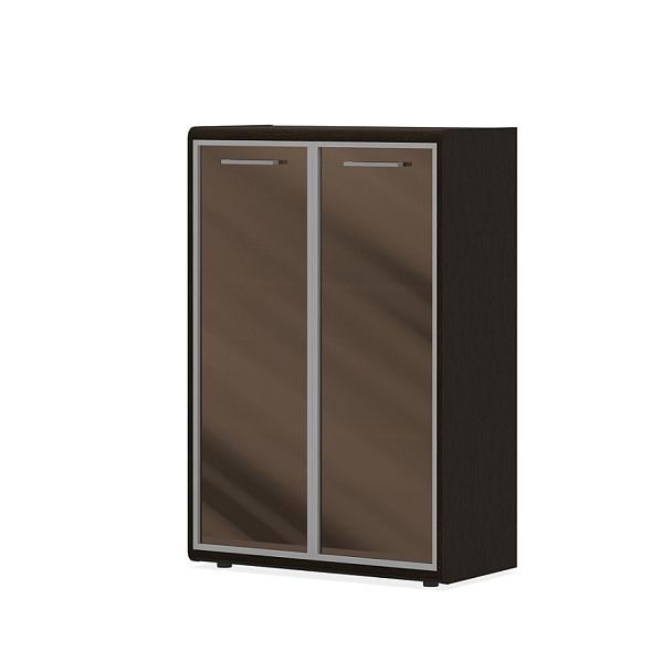 Шкаф средний "Фаворит"  ПК-ФВТ-Ш136Х90С/А-В5-179П дуб ферраре - Вид 1