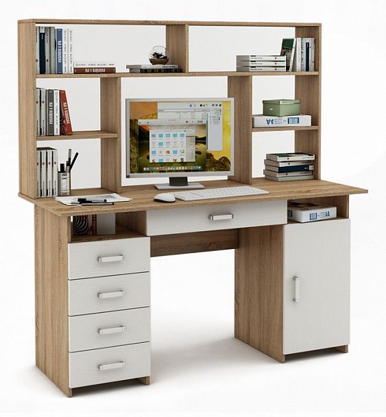 Стол компьютерный Лайт-8Я СН - Вид 1