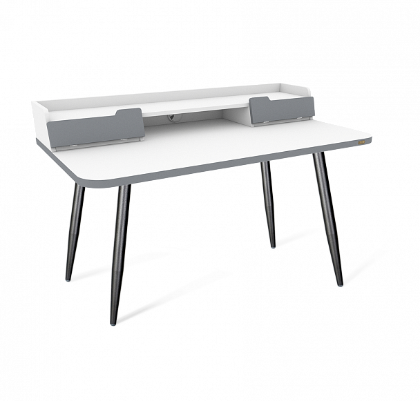 Столешница с ящиками Sheffilton SHT-TT31 120/65 ЛДСП белый шагрень/серый - Вид 8