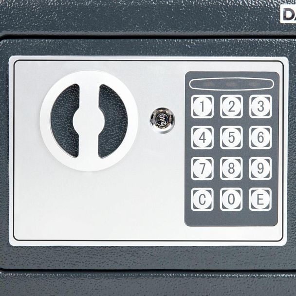 Сейф мебельный DASWERK SC-170EL (170х230х170 мм), электронный замок, графит, 291338 - Вид 6