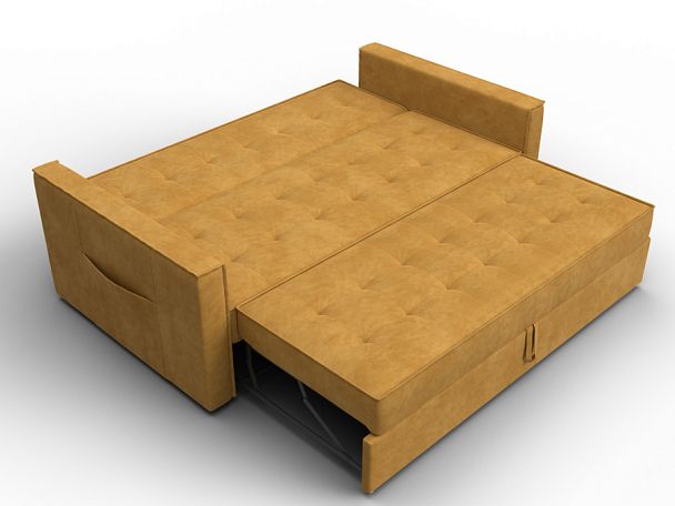 Диван прямой Лига-104 (160) Велюр желтый - Вид 8