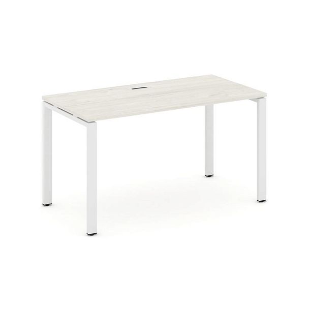 Стайл Проджект Стол письменный SN-6P.SP-003 Дуб Наварра/Металл Белый 1380*600*750 - Вид 1