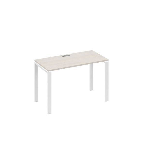 Стол письменный на металлокаркасе UNO A4 А4 Б1 003 БП дуб / металлокаркас белый - Вид 1